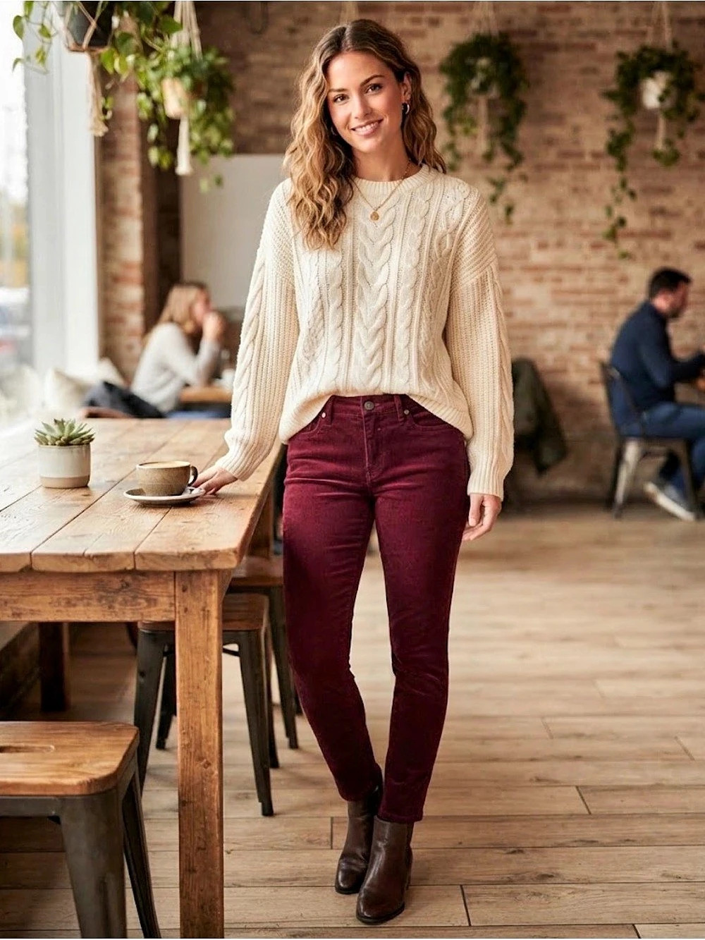 KUT from the Kloth Diana Skinny Petite Burgundy Boot Cut Jeans Size 8P NWT